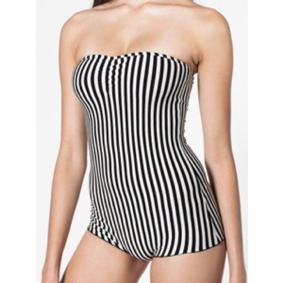 SOLD 🛑 American Apparel | Striped Bodysuit - Picture 1 of 7